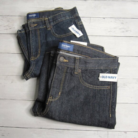 Old Navy Boy's Denim Blue Jeans Size 12 Husky Lot - Picture 2 of 5
